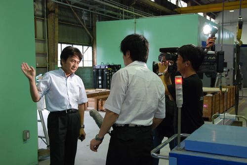 テレビ取材