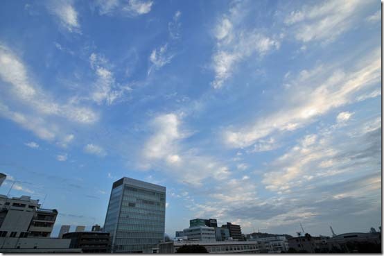 静岡市内の空模様