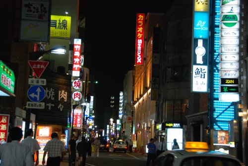 夜の静岡市内