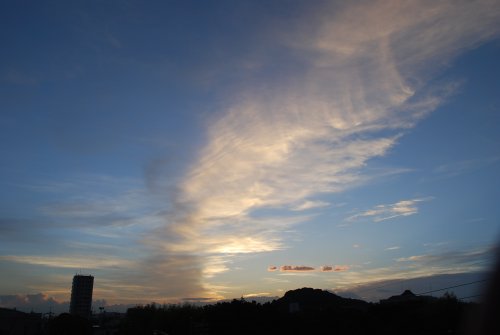 青い空、白い雲