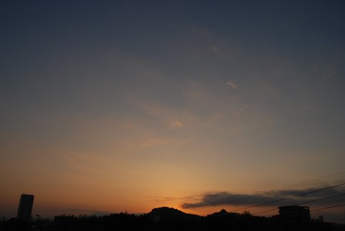 静岡市　八幡山からの日の出