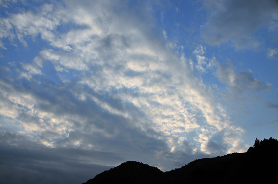 早朝の空模様