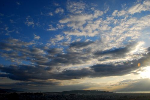 ある日の静岡市内の空