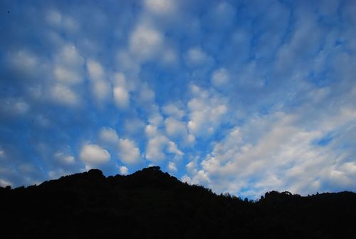 青い空と白い雲