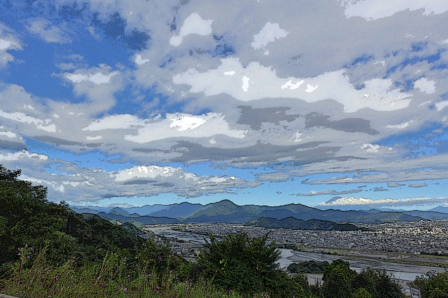 幻想的な空模様