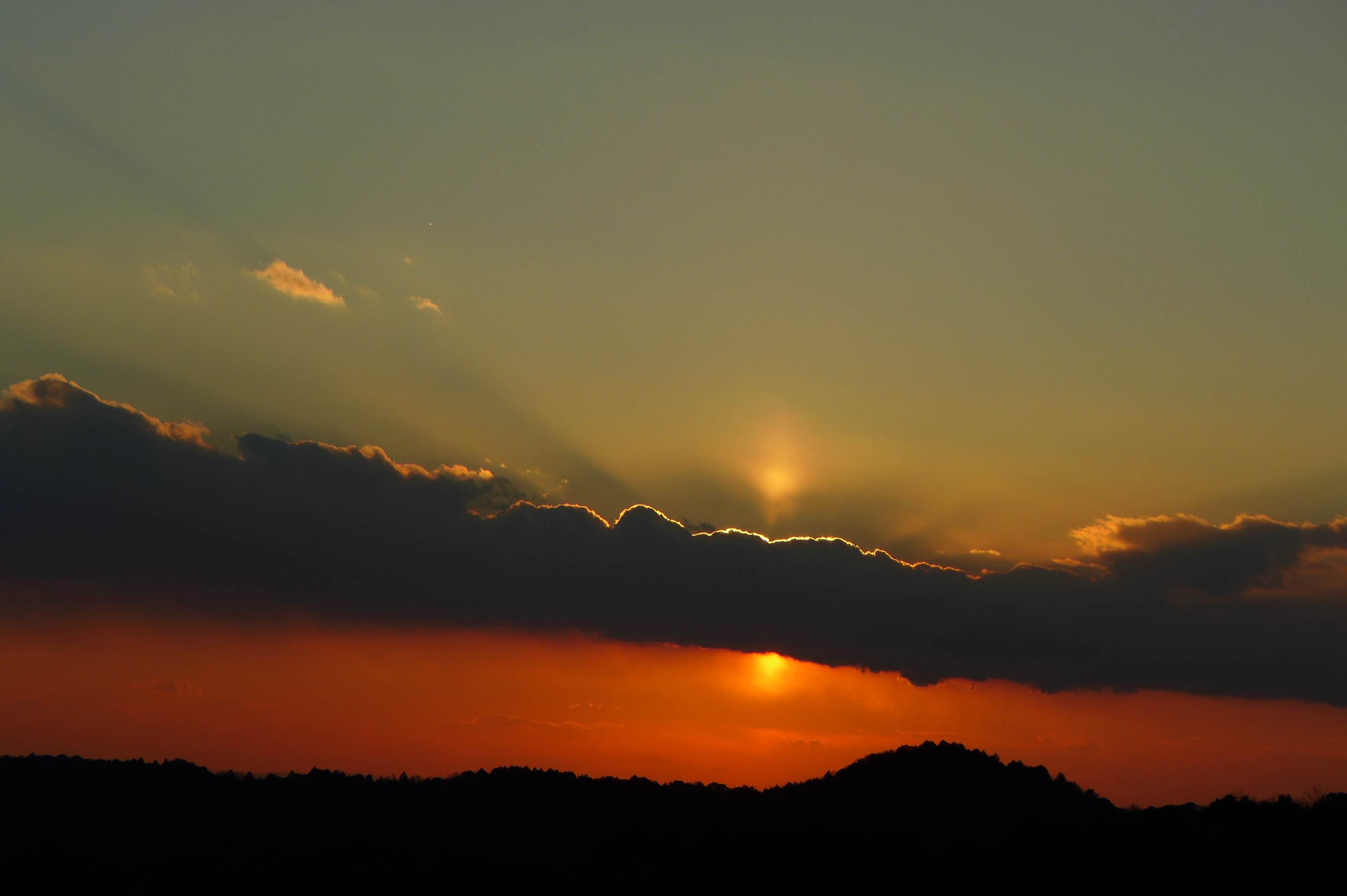 幻想的な夕焼け