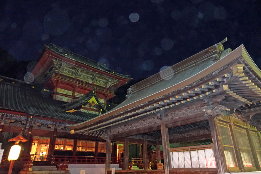 静岡浅間神社とオーブ