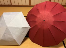 「暑い夏、軽量の日傘を買いました！」