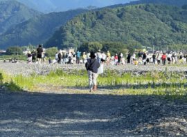「花火打ち上げ後にも、数多くのボランティアの皆さまの活躍がありました！」