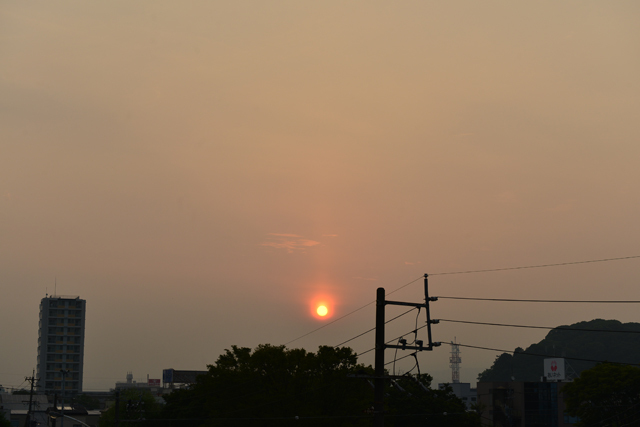 静岡市内の早朝