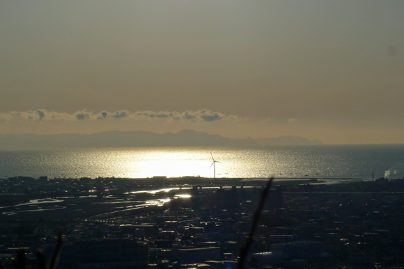 キラキラとした駿河湾