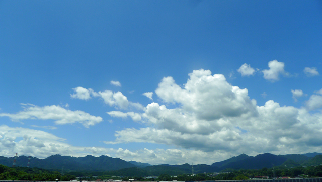 気持ちの良い空模様