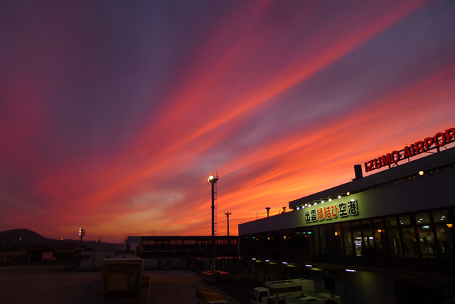 感動的な夕焼け