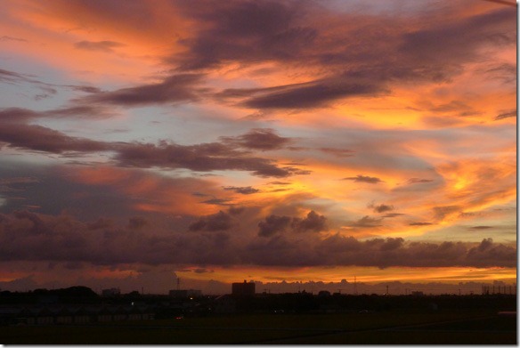 感動の夕焼け雲