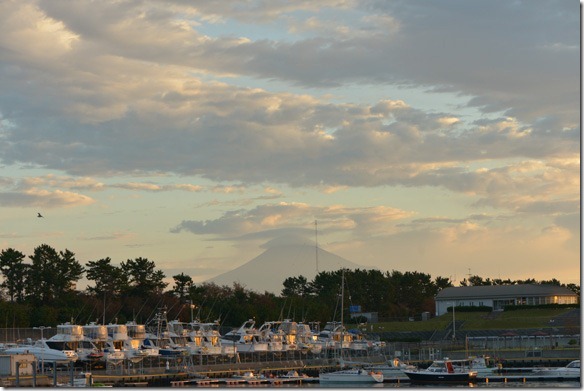 笠雲の富士山