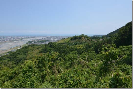 徳願寺山ｋらの景色