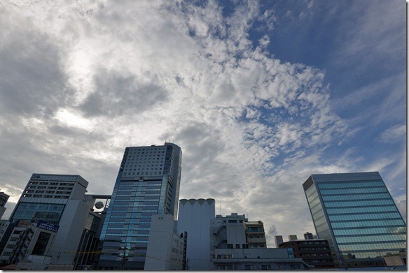 静岡市内の空模様