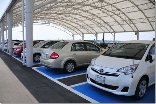 静岡富士山空港、身障者用駐車場