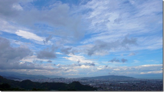幻想的な静岡市内の空模様　