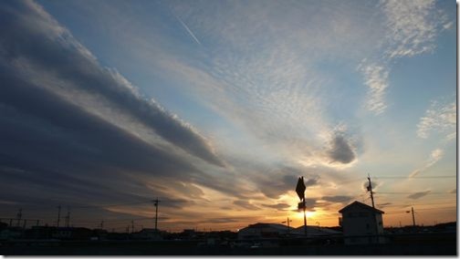 トヨタ町の夕焼け