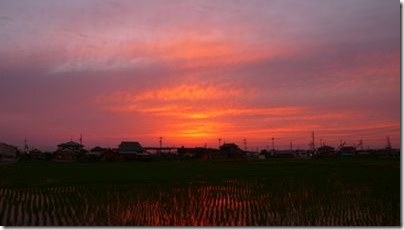 綺麗な夕焼け