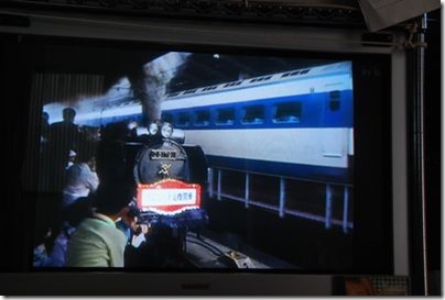 新幹線と蒸気機関車