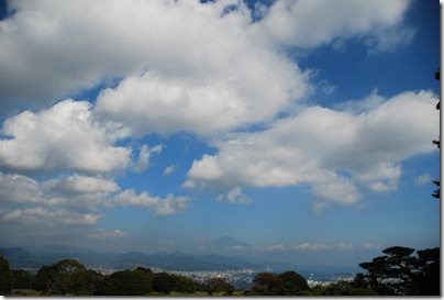 日本平ホテルの庭から